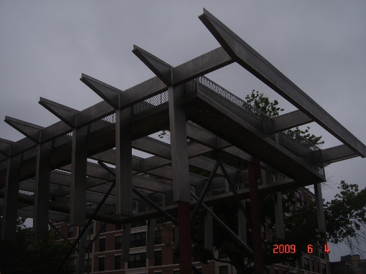 -14th Street Stainless steel Park Bathroom Roof